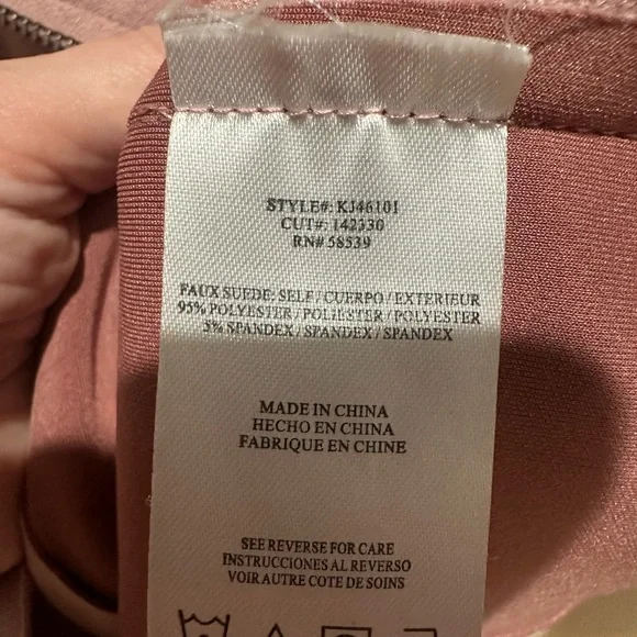 Kut from the Kloth Women's Pink Jacket, Faux Suede, Size S - Picture 4 of 5